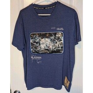 Disney Parks Star Wars Concept Series T-Shirt L Blue "That's No Moon" DS...